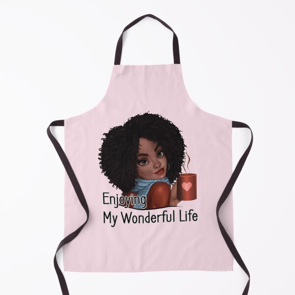 Item preview, Beautiful Black Girl Dringking a Hot Coffee and engoing her wonderful life, illustration designed and sold by ibrahim krimat.