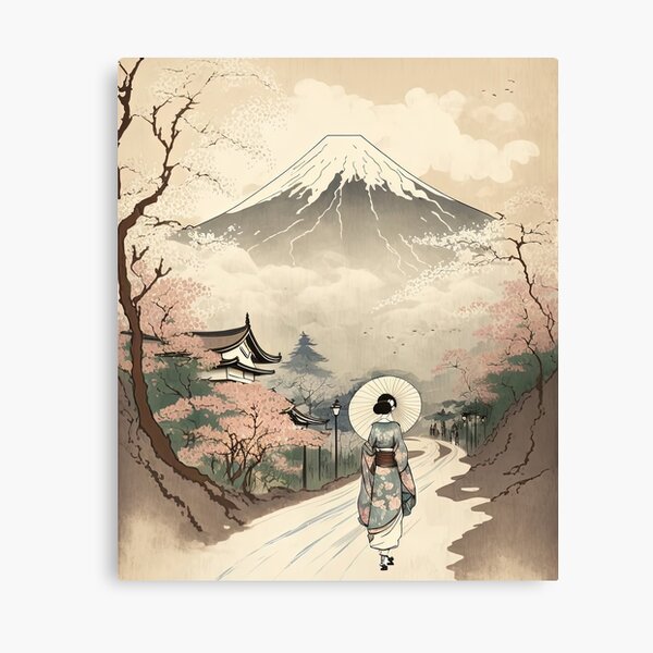 Item preview, Trekking to Mount Fuji, Japan designed and sold by BellasArtStudio.