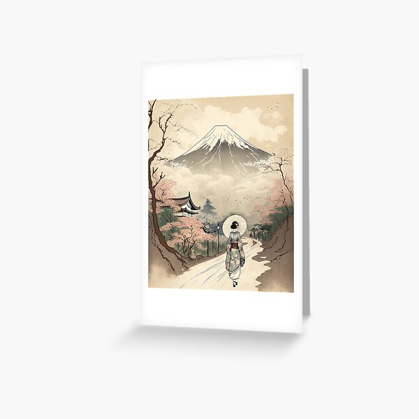 Item preview, Trekking to Mount Fuji, Japan designed and sold by BellasArtStudio.