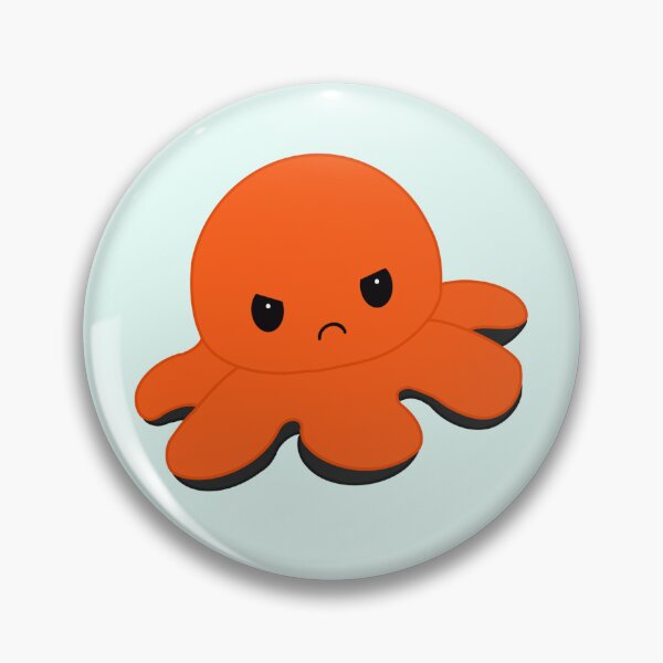 Item preview, Angry Orange Moody Reversible Octopus designed and sold by ShopBabyFace.