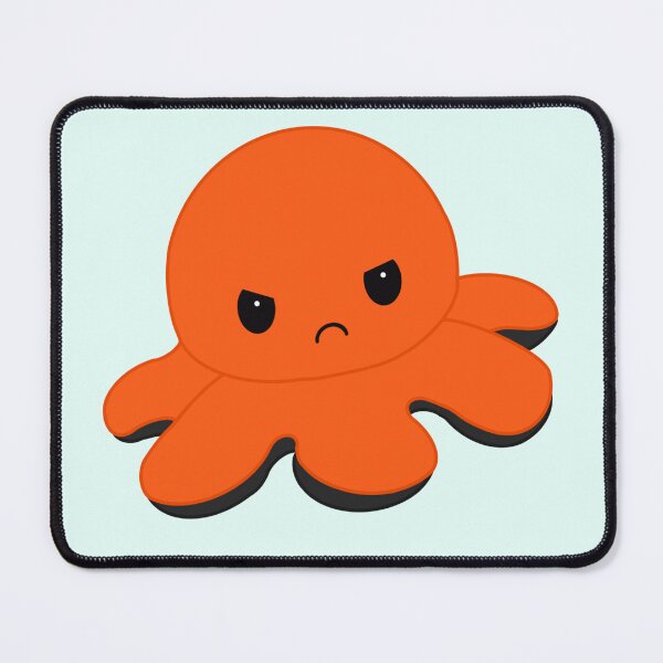 Item preview, Angry Orange Moody Reversible Octopus designed and sold by ShopBabyFace.