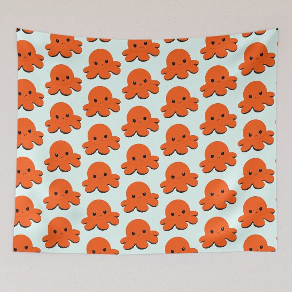 Item preview, Angry Orange Moody Reversible Octopus designed and sold by ShopBabyFace.