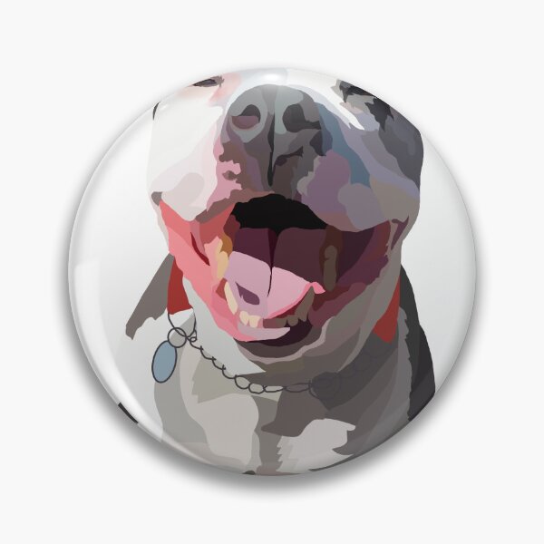 Item preview, Happy pit bull designed and sold by Poohdlesdoodles.
