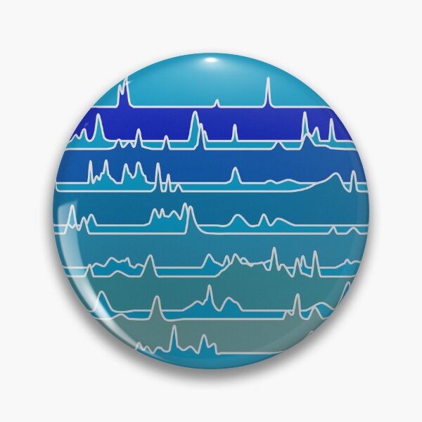 Item preview, Chromatography Waterfall - Blue Background designed and sold by Artsy-Chemist.