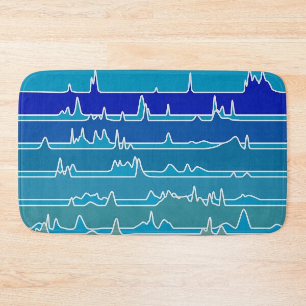 Item preview, Chromatography Waterfall - Blue Background designed and sold by Artsy-Chemist.