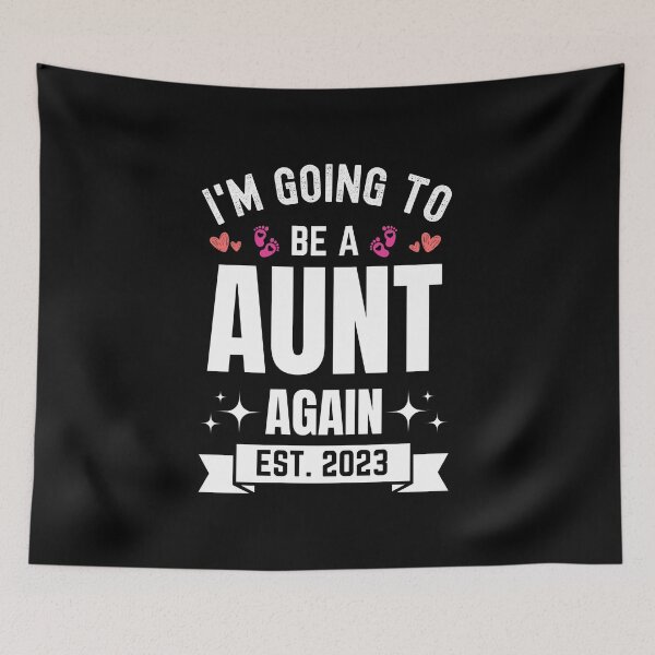 Item preview, I'm Going To Be A Aunt Again EST 2023 New aunt Mother's Day Gift designed and sold by MouDantArts.
