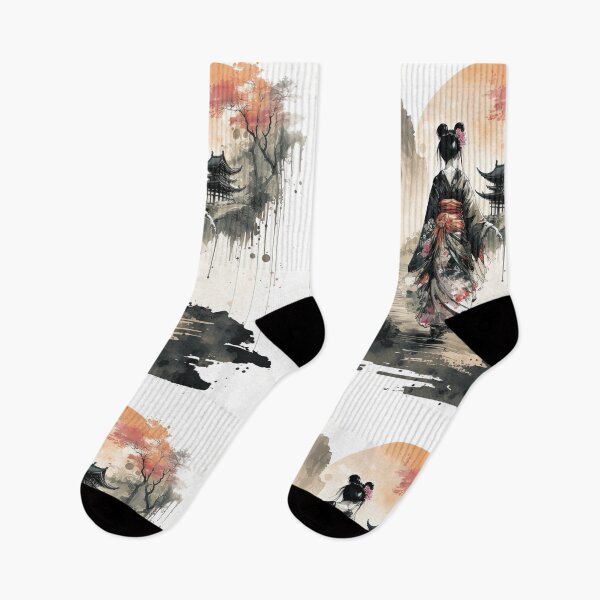 Item preview, Geisha's Journey into the Sunset designed and sold by BellasArtStudio.