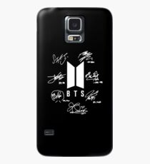 BTS - Logo + signatures "black" Case/Skin for Samsung Galaxy