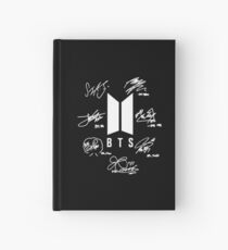 BTS - Logo + signatures "black" Hardcover Journal