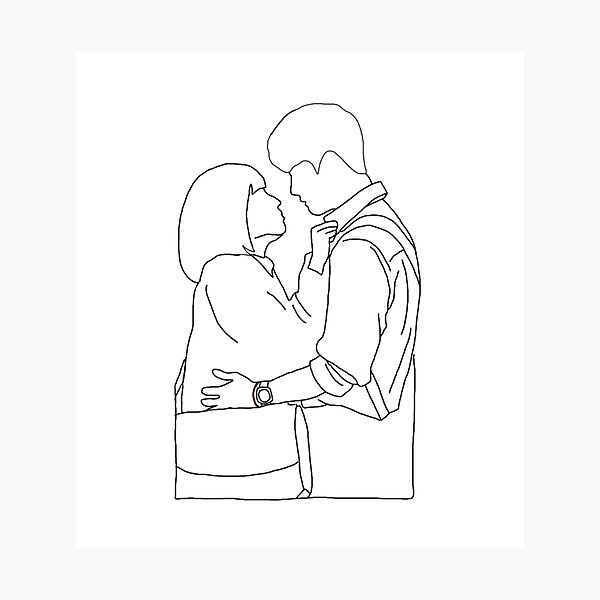 "Extraordinary attorney Woo Yong Woo & Lee Jun Ho Dating line drawing