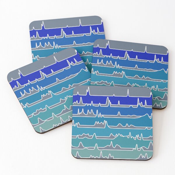 Item preview, Chromatography Waterfall - Steel Gray Background designed and sold by Artsy-Chemist.