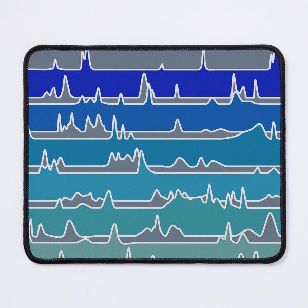 Item preview, Chromatography Waterfall - Steel Gray Background designed and sold by Artsy-Chemist.