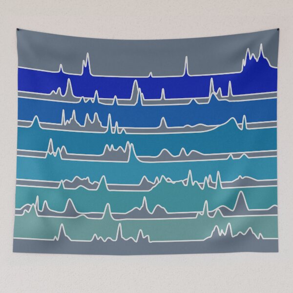 Item preview, Chromatography Waterfall - Steel Gray Background designed and sold by Artsy-Chemist.