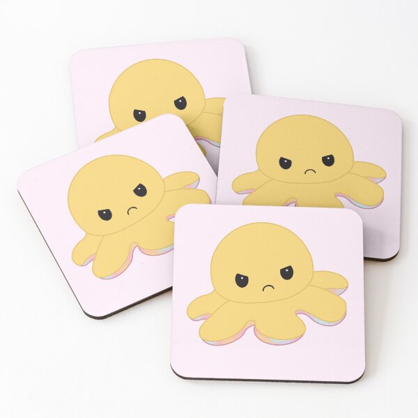 Item preview, Angry Yellow Moody Reversible Octopus designed and sold by ShopBabyFace.