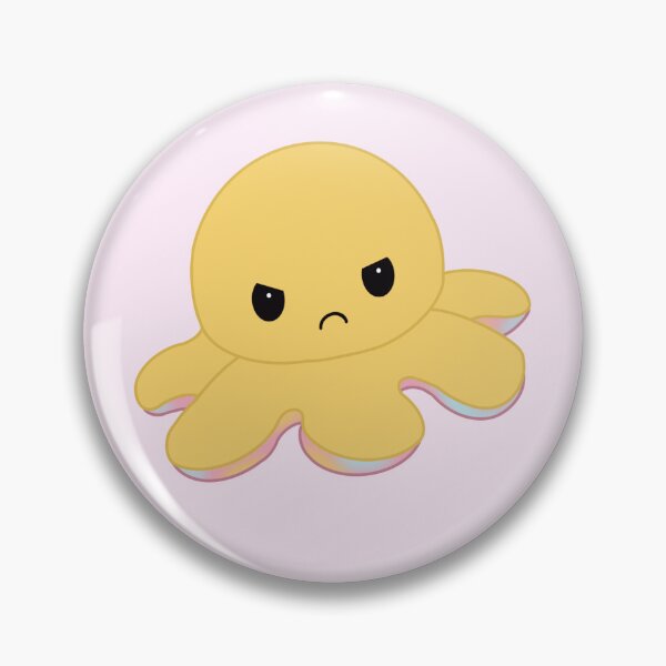 Item preview, Angry Yellow Moody Reversible Octopus designed and sold by ShopBabyFace.