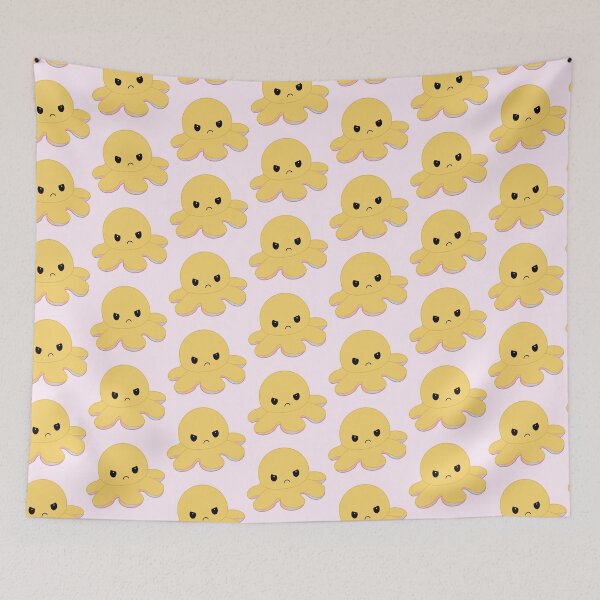 Item preview, Angry Yellow Moody Reversible Octopus designed and sold by ShopBabyFace.