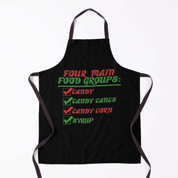 Item preview, Four main food groups: candy, candy canes, candy corn, syrup -Elf  designed and sold by Sticker Up.