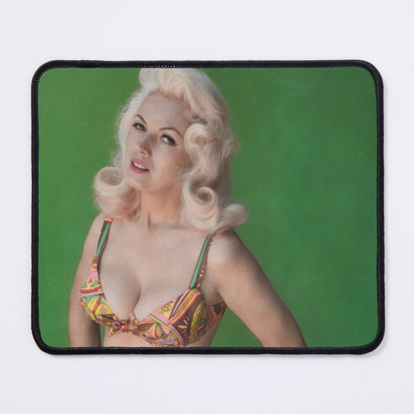 Item preview, Bunny Yeager mid 1960s selfie in vivid postmodern bikini designed and sold by Lowtech.