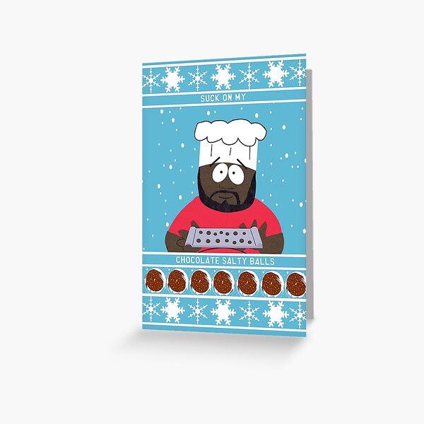 Chocolate Salty Balls Greeting Card