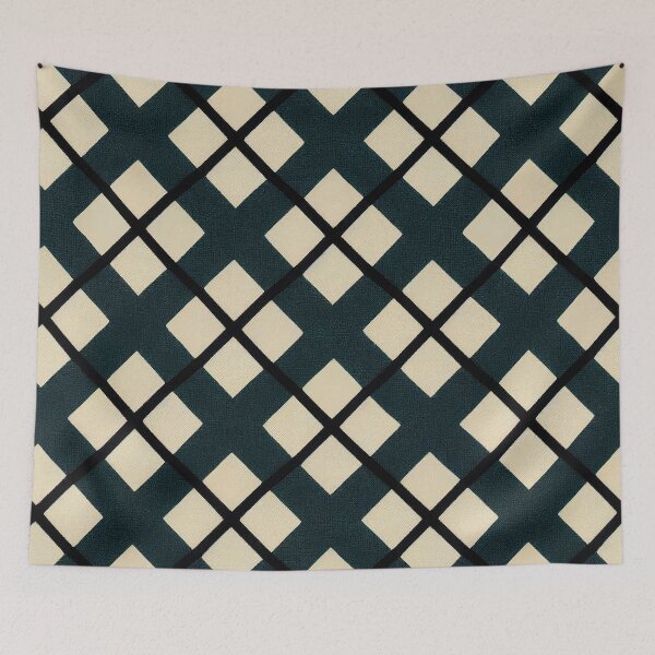 Item preview, Argyle in Evergreen and Alabaster designed and sold by Patternifico.