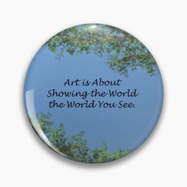 Item preview, The World You See - blue background designed and sold by Lorelle Gifts.
