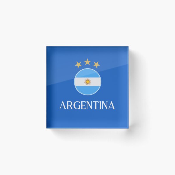 Item preview, Argentina 2 White 3 Gold Stars designed and sold by VRedBaller.