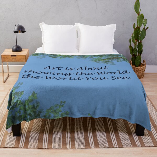 Item preview, The World You See - blue background designed and sold by Lorelle Gifts.