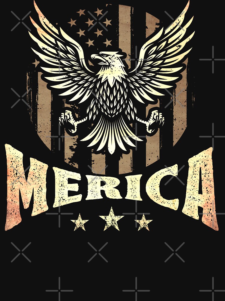 Merica - Patriotic USA Eagle Of Freedom - 4th of July T-Shirt | Essential  T-Shirt