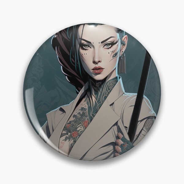 Item preview, Japanese Female Yakuza Poster Print designed and sold by 3 CITIES.