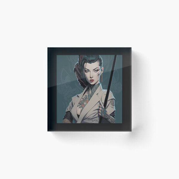 Item preview, Japanese Female Yakuza Poster Print designed and sold by 3 CITIES.