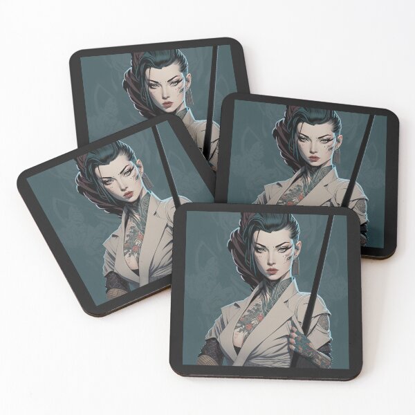 Item preview, Japanese Female Yakuza Poster Print designed and sold by 3 CITIES.