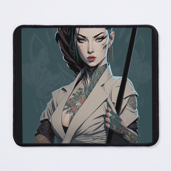 Item preview, Japanese Female Yakuza Poster Print designed and sold by 3 CITIES.