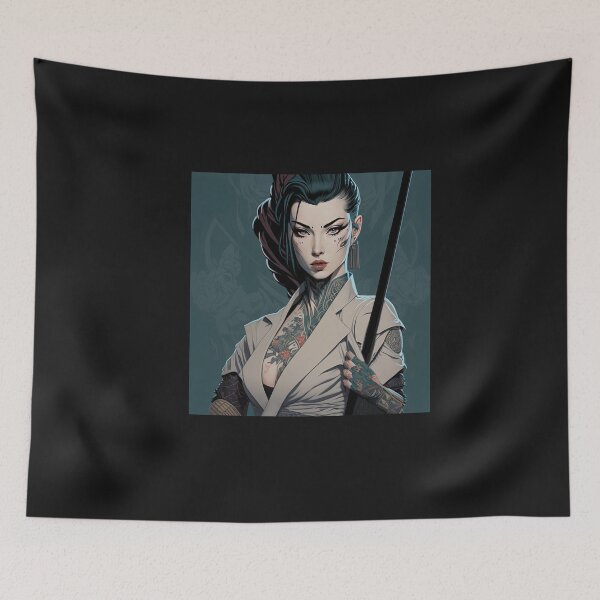 Item preview, Japanese Female Yakuza Poster Print designed and sold by 3 CITIES.