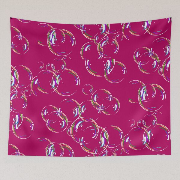 Item preview, Very Bubbly Realistic Bubbles Fuschia Background  designed and sold by blejsart.