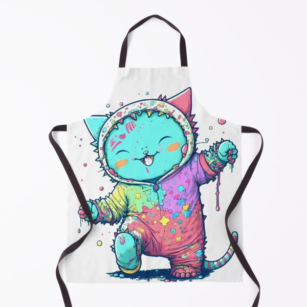 Item preview, happy baby cat Colorful watercolor style designed and sold by keyd-studio.