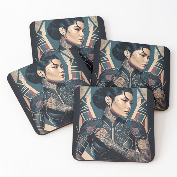 Item preview, Japanese Female Yakuza Poster Print designed and sold by 3 CITIES.