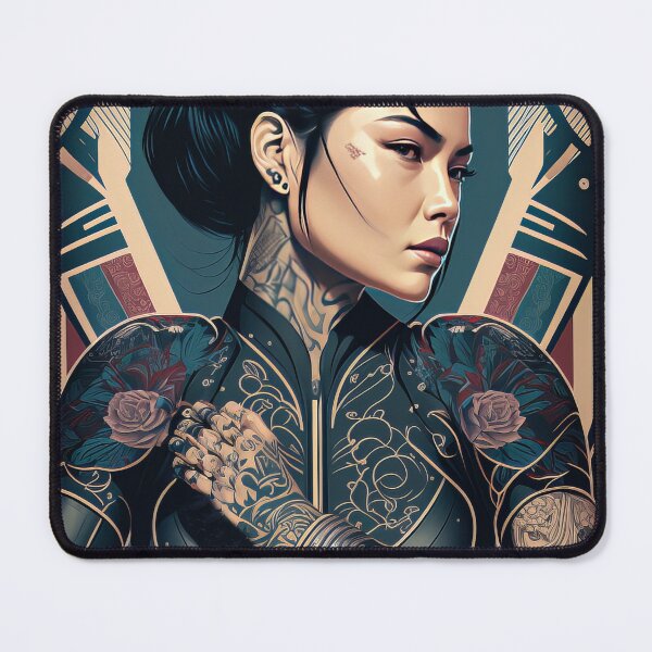 Item preview, Japanese Female Yakuza Poster Print designed and sold by 3 CITIES.