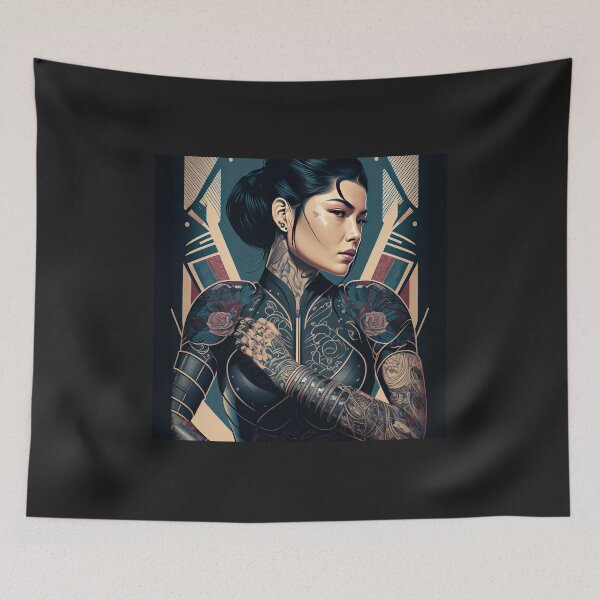 Item preview, Japanese Female Yakuza Poster Print designed and sold by 3 CITIES.
