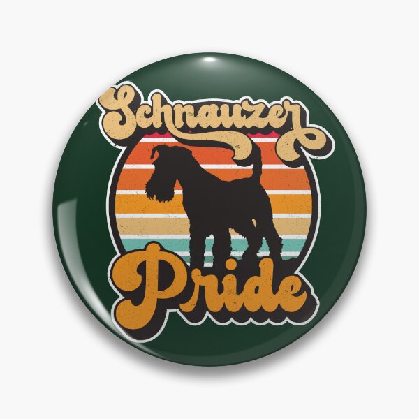 Item preview, Schnauzer Pride Retro Sunset Dog Silhouette Pet Design designed and sold by CRHPOD20.