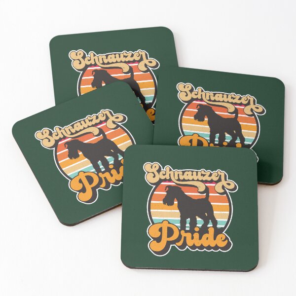 Item preview, Schnauzer Pride Retro Sunset Dog Silhouette Pet Design designed and sold by CRHPOD20.