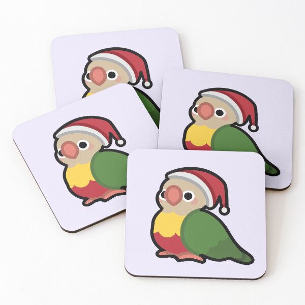 Item preview, X-Mas Birbs - Pineapple Green Cheek Conure designed and sold by blirbos.