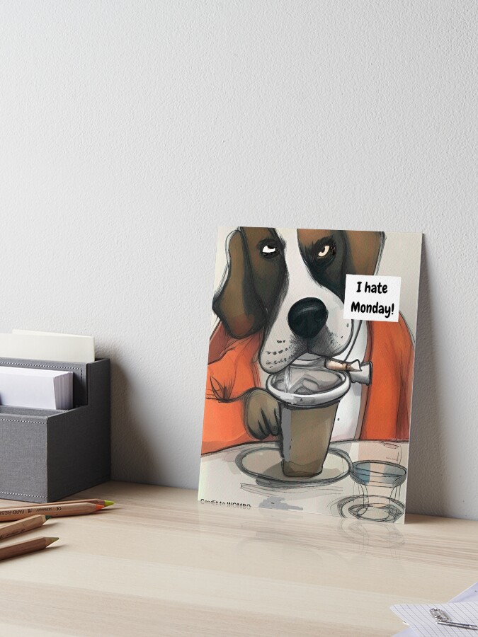 Funny dog wall on sale art