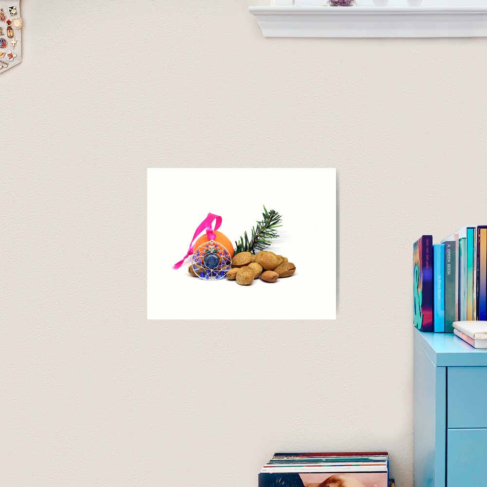 Christmas wishes; Christmas card; card for jewelry lovers Art Print