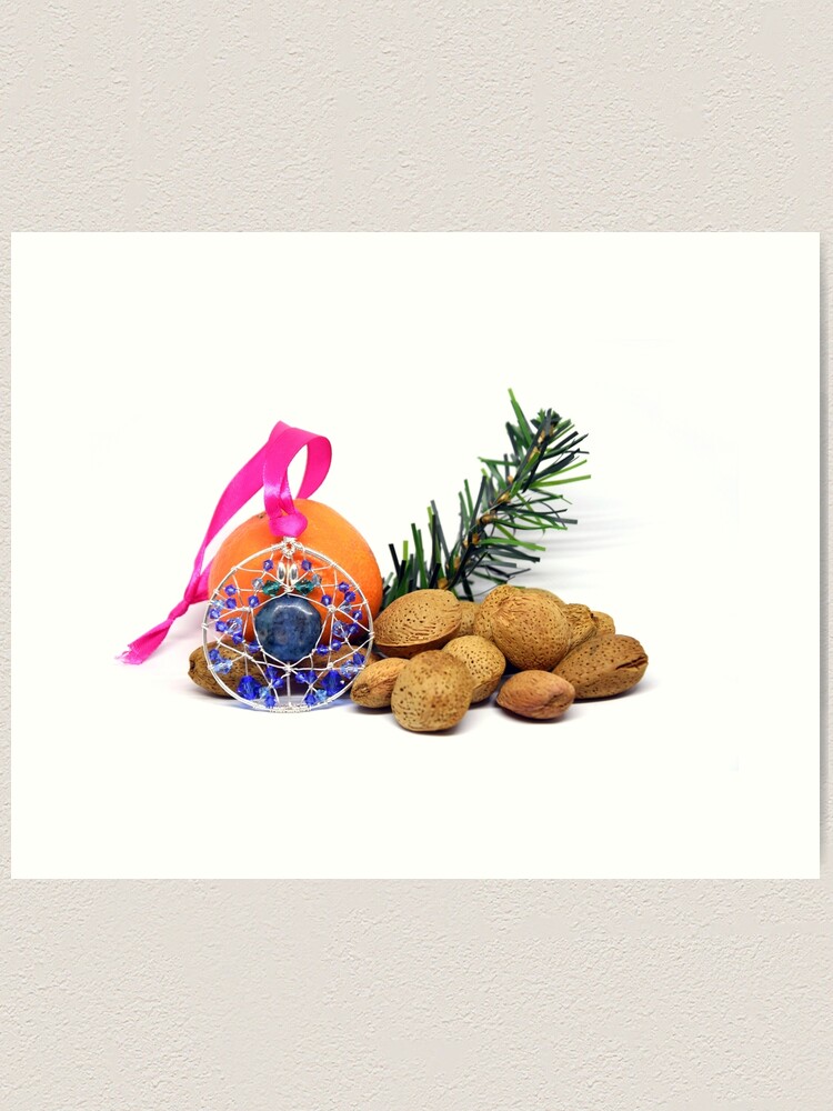 Alternate view of Christmas wishes; Christmas card; card for jewelry lovers Art Print
