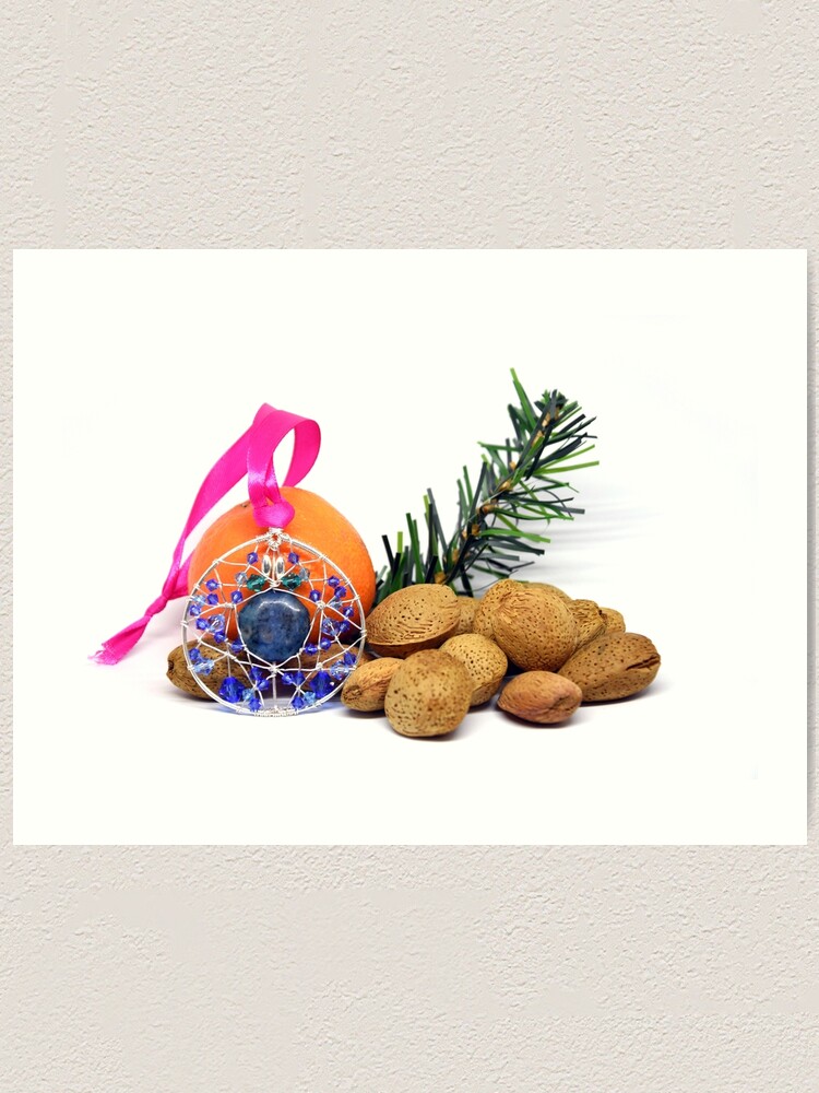 Alternate view of Christmas wishes; Christmas card; card for jewelry lovers Art Print