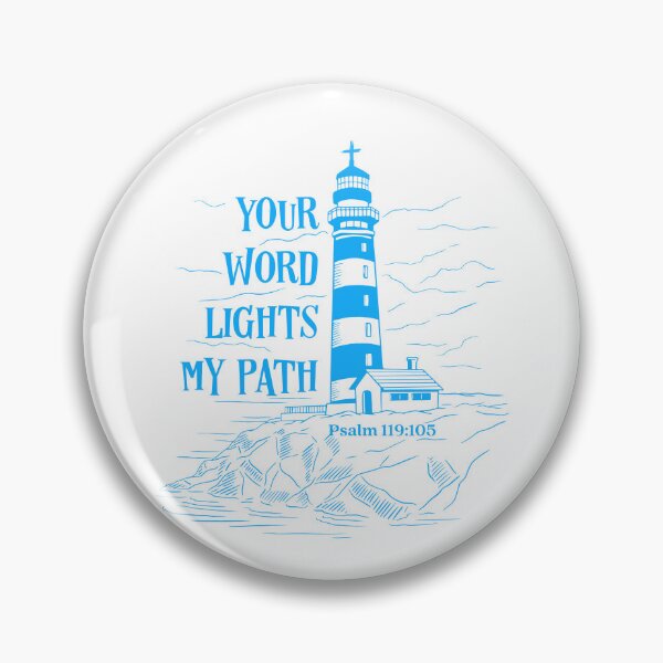 Item preview, Your Word Lights My Path Psalm 119 Verse 105 Lighthouse | Bible Art | Scriptures | Christian | Gospel | Proverbs 3 Verse 6 designed and sold by MJDezigns.