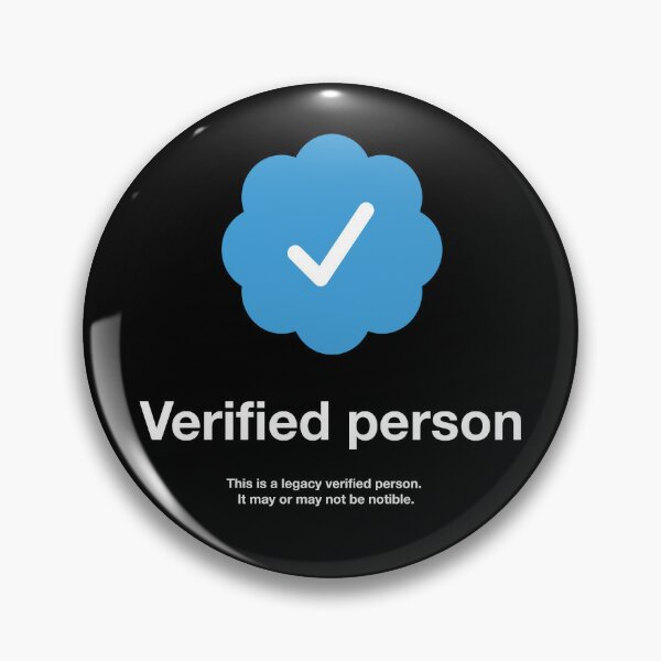 Account Verified Pins and Buttons for Sale