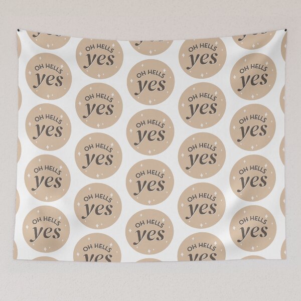 Artikelvorschau, Oh Hells Yes Circle entworfen und verkauft von KGoPrintables.