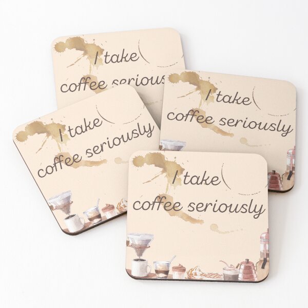 Item preview, I take coffee seriously designed and sold by Yankee Doodle Gandy.