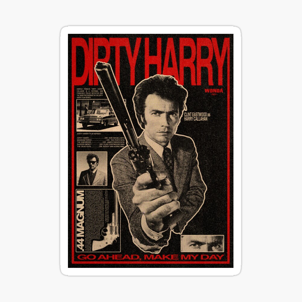 DIRTY HARRY by wonda design" Poster by wonda-design | Redbubble